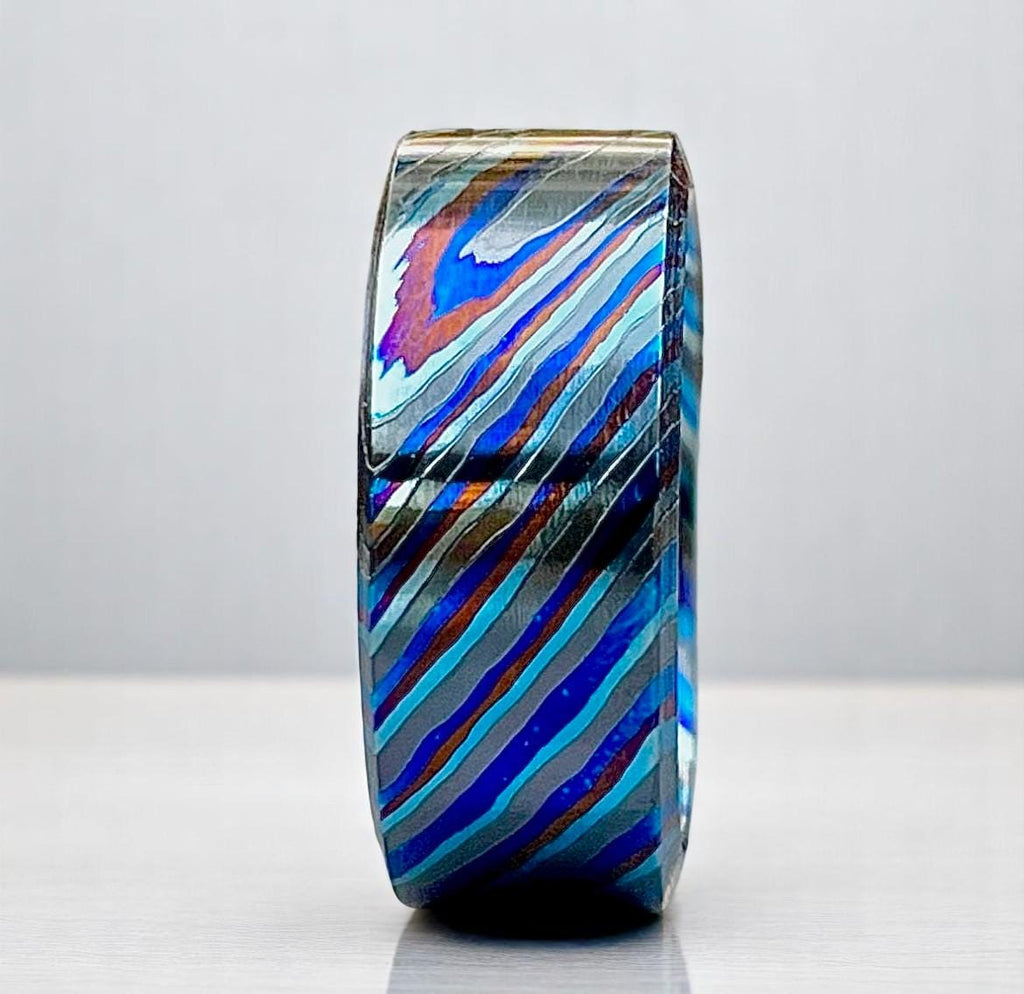 Zircuti Zirconium Timascus Wedding Ring: Limited Edition