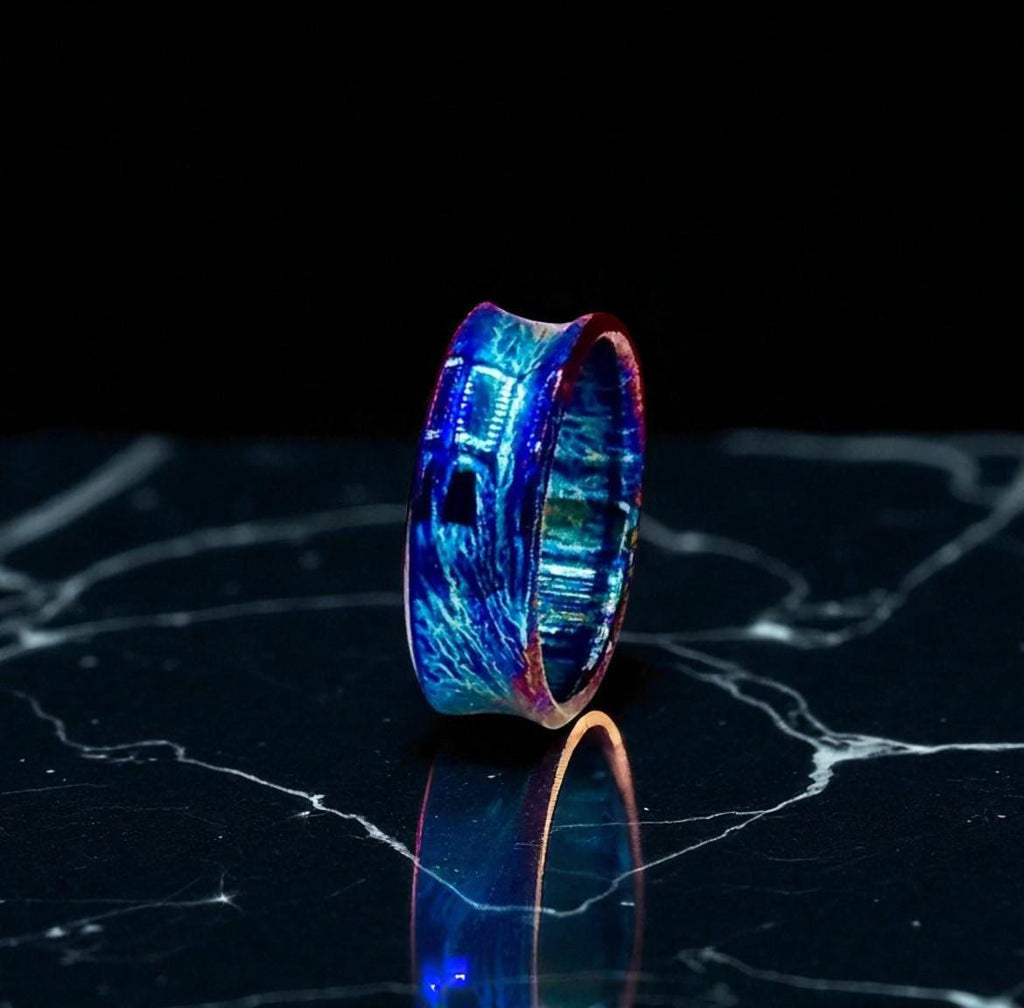 Toxic Titanium Ring Wedding Band Gift Promise Ring 