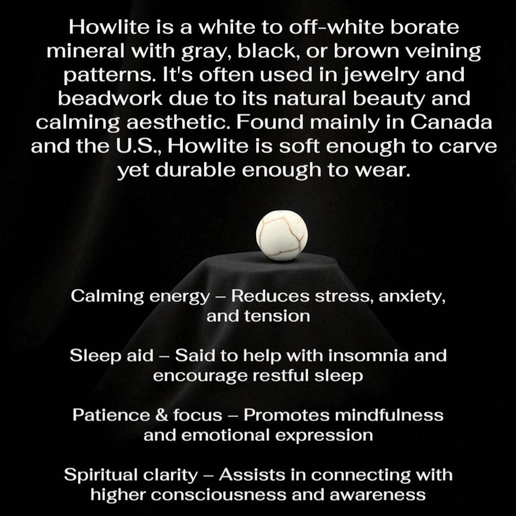 Tiger Eye & Howlite Beaded Bracelet: Men's Healing Crystal Jewelry