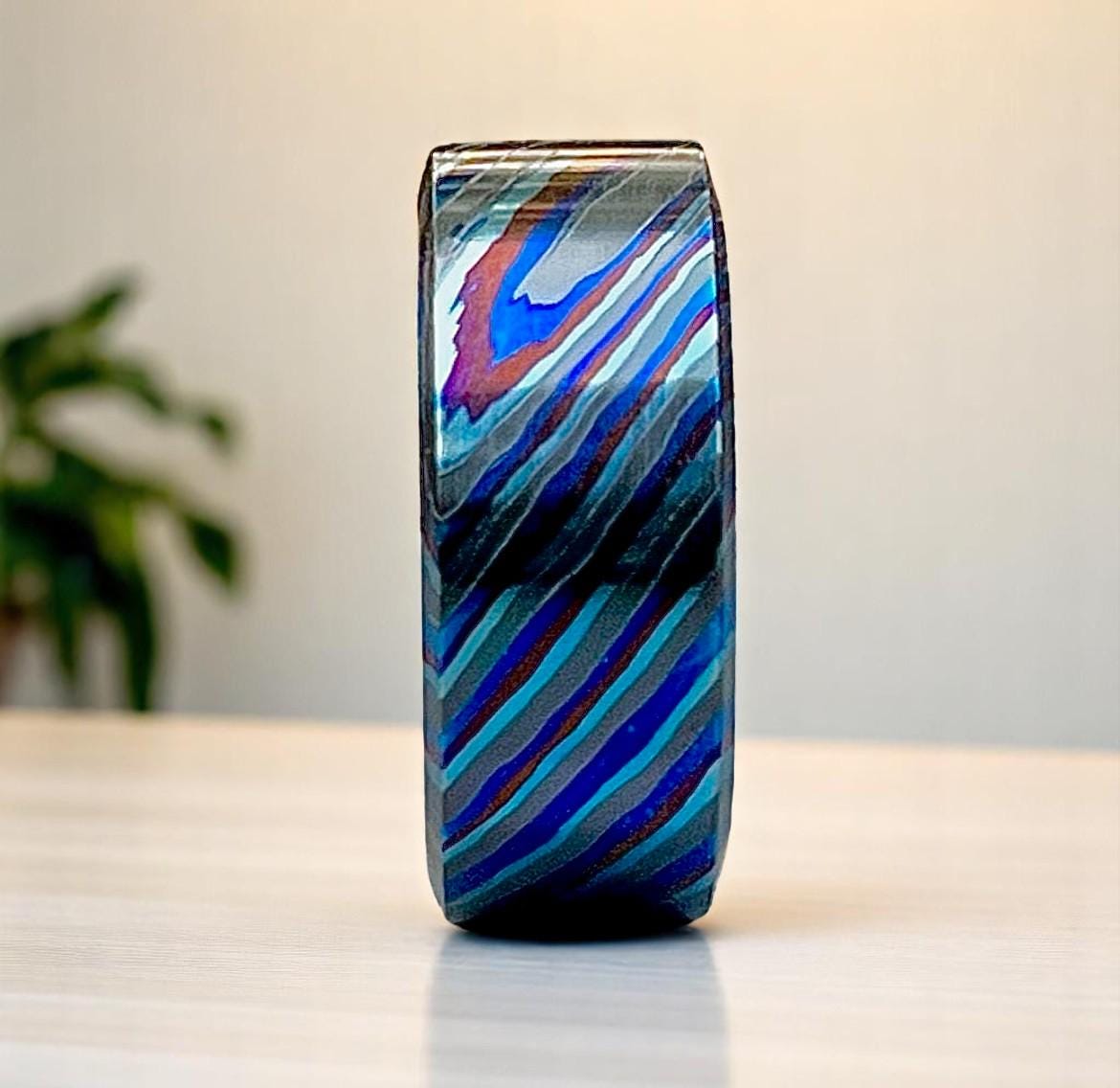 Zircuti Zirconium Timascus Wedding Ring: Limited Edition