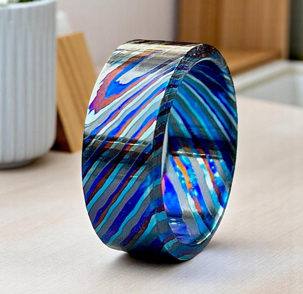 Zircuti Zirconium Timascus Wedding Ring: Limited Edition